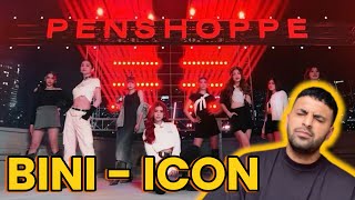 🇵🇭 PENSHOPPE x BINI  ICON Official Music Video  FIRST REACTION [upl. by Madea]