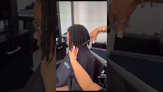 A BAD CUT ON DREADS‼️dreadlocks dreads damianwalter fyoupage viralshorts hair womenwithlocs [upl. by Eneleh]