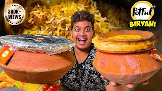 Hyderabad Biryani in ClayPOT Potful  Irfans View [upl. by Frierson472]