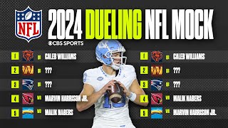 2024 NFL MOCK DRAFT with Brady Quinn amp Danny Kanell Jayden Daniels or Drake Maye at 2  CBS Sports [upl. by Tebor]