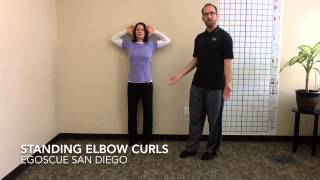 Standing elbow curls [upl. by Gabey]