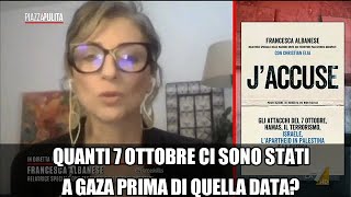 Genocidio a Gaza La lezione di Francesca Albanese ad un contrariato Formigli e Antonio Di Bella [upl. by Kelsi992]