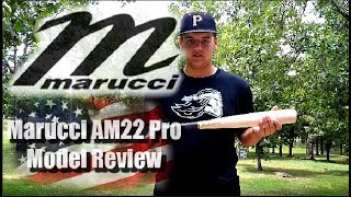 Marucci AM22 Pro Model Maple Wood Bat Review Andrew McCutchen MLB model [upl. by Aihsak]