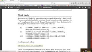 Telecoms Lab Error detectioncorrection in Python [upl. by Enajyram]