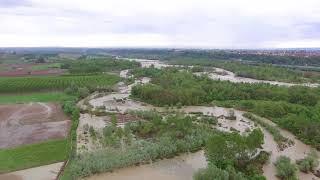 Esondazione del fiume Stura a Centallo [upl. by Takara]