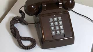 Vintage Premier Brown Push Button Phone 1994 Demo Video [upl. by Powers58]