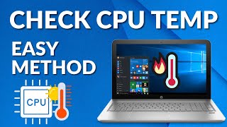 How to Check CPU Temperature in Windows 10 PClaptop 2024 [upl. by Takeo]