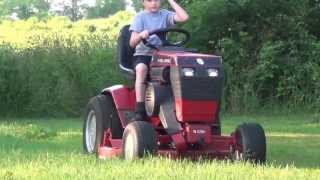 Toro  Wheel Horse 520H Mowing Grass [upl. by Aivil]