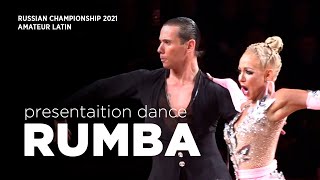 RUMBA  Basic steps  The best 15th Russian dance couples 2021 [upl. by Aldas]