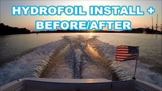 Hydrofoil SE300 Sport install  BEFORE and AFTER TEST  How to Install Hydro Foil Whale Tail [upl. by Ayihsa641]