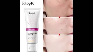 RtopR Skin Care Face Exfoliating Cream Whitening Moisturizer Repair Facial Scrub Skin Blackhead40g [upl. by Ahsiram]