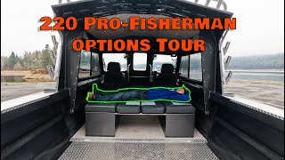 The ONLY 22 Aluminum pilothouse youll need A comprehensive look at a Raider 220 Pro Fish [upl. by Ahsram615]