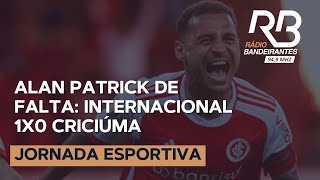 GOOOOOOOOL DO INTERNACIONAL Alan Patrick de falta Internacional 1x0 Criciúma [upl. by Nairoc]