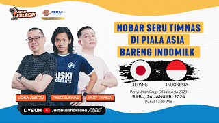 LIVE REACTION PENYISIHAN GROUP D PIALA ASIA 2024  JEPANG VS INDONESIA [upl. by Droffig]