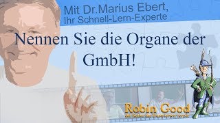 Nennen Sie die Organe der GmbH [upl. by Kcirederf]