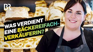 Kuchen Kaffee und Karriere Das Gehalt als Bäckereifachverkäuferin  Lohnt sich das  BR [upl. by Palmore]