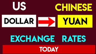 1 USD to CNY  Convert US Dollars to Chinese Yuan Renminbi Currency Exchange Rates Today [upl. by Semela]