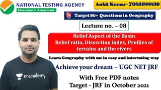 Geographical Techniques Unit 9 L 8  Morphometric Analysis of Drainage Basin  Geography with Ankit [upl. by Fidellia]