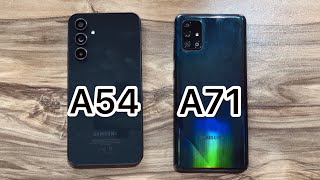 Samsung Galaxy A54 vs Samsung Galaxy A71 [upl. by Hilly579]