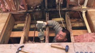 Repairing Rotted Joists and Subfloor  Part 4 of Remodeling My Kitchen [upl. by Howe]