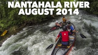 Tandem Canoeing the Nantahala River  Nantahala Falls [upl. by Udela]