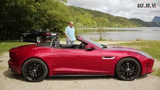 Essai Jaguar FType V6 S et V8 S [upl. by Hpesoj]