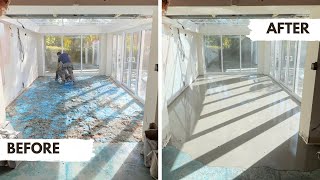 The Craziest Flooring Job We’ve Ever Seen – Saved by SelfLeveling [upl. by Norehs]