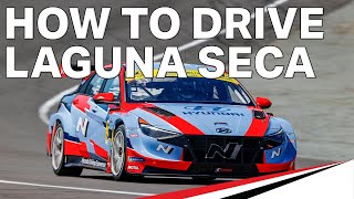 WeatherTech Raceway Laguna Seca TCR Hot Lap  Hyundai Elantra N TCR  Explained by Robert Wickens [upl. by Im]