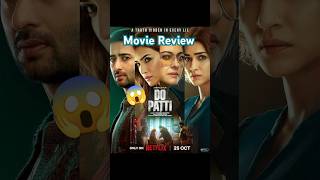 quotDo Pattiquot A Netflix Film Review  shorts netflix kritisanon [upl. by Nrublim]