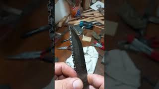 Old saw knife knife handmade knifmaking nóż best top [upl. by Odnavres]