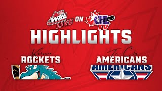 Kelowna Rockets at TriCity Americans 105  WHL Highlights 202425 [upl. by Aliuqahs55]