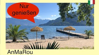 🇮🇪 Lago Maggiore Cannobio Camping Riviera Italien Drohnen Überflug [upl. by Anoid]