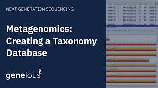 Metagenomics Create a Taxonomy Database in Geneious Prime [upl. by Hackney]