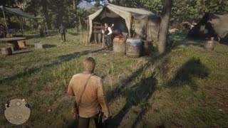 The camps reaction to drunk Reverand Swanson RDR2 [upl. by Atteiluj]