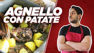 AGNELLO AL FORNO CON LE PATATE  SECONDO SEMPLICE tradizionale di PASQUA [upl. by Casavant]