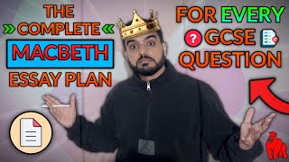 Macbeth One FULL Essay Plan Which Fits EVERY GCSE Question [upl. by Savior72]