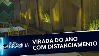 Restaurantes celebram virada com segurança │ Jornal SBT Brasília 31122020 [upl. by Jaan]