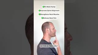 Fix Your Neck Hump Fast Simple Chin Tuck Exercise [upl. by Meghann]