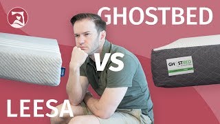 GhostBed vs Leesa Mattress Comparison  How Much Support Do You Need [upl. by Anilat]