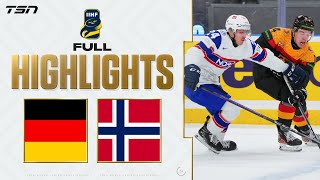 Germany vs Norway FULL HIGHLIGHTS  2024 World Junior Championship Relegation [upl. by Parfitt256]