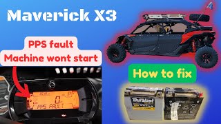 Maverick X3 PPS fault amp Overide message How to fix [upl. by Hanikas153]