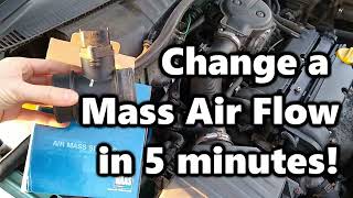 How to Change Mass Air Flow Meter MAF in 5 Minutes Corsa Agila Astra [upl. by Marty523]