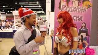 Rosanna Rocha as Red Sonja at WonderCon 2013 [upl. by Nuhsyar]