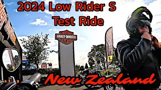 2024 Low Rider S test ride Waikato New Zealand Taking out the 117cu inch M8 power plant [upl. by Fran]