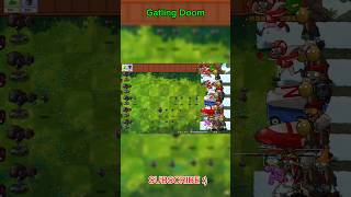 gatling doom plant vs zombie pvz pvzfusion plantsvszombie games fun shorts [upl. by Estrellita872]