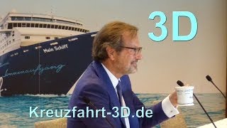 3DVideo Richard Vogel verläßt TUI Cruises  Pressekonferenz Taufe Mein Schiff 3 [upl. by Aerdnas]