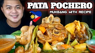 PATA POCHERO COOKING amp MUKBANG MUKBANG PHILIPPINES FILIPINO MUKBANGER [upl. by Ellekim280]