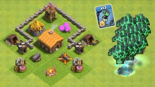 Lavaloon Army vs Every Town Hall  Clash of Clans [upl. by Dragelin29]