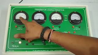 Transistor CE Characteristics analog meters with out patch cords inbuilt connection [upl. by Rodney]