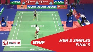 F  MS  SON Wan Ho KOR 6 vs Kenta NISHIMOTO JPN 8  BWF 2018 [upl. by Naesed]